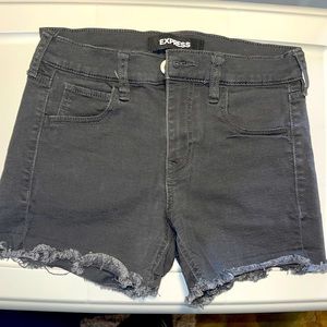 Gray Denim Shorts | EXPRESS | size 2